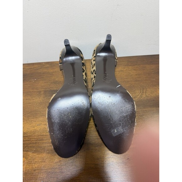 Leopard Print J.Crew Collection Calf Hair Pumps Size 7 Cheetah Made In Italy - Picture 3 of 6